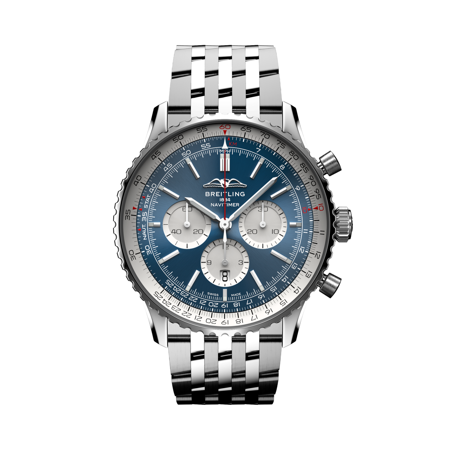 Breitling's Navitimer B01 Chronograph 46 with Blue Dial