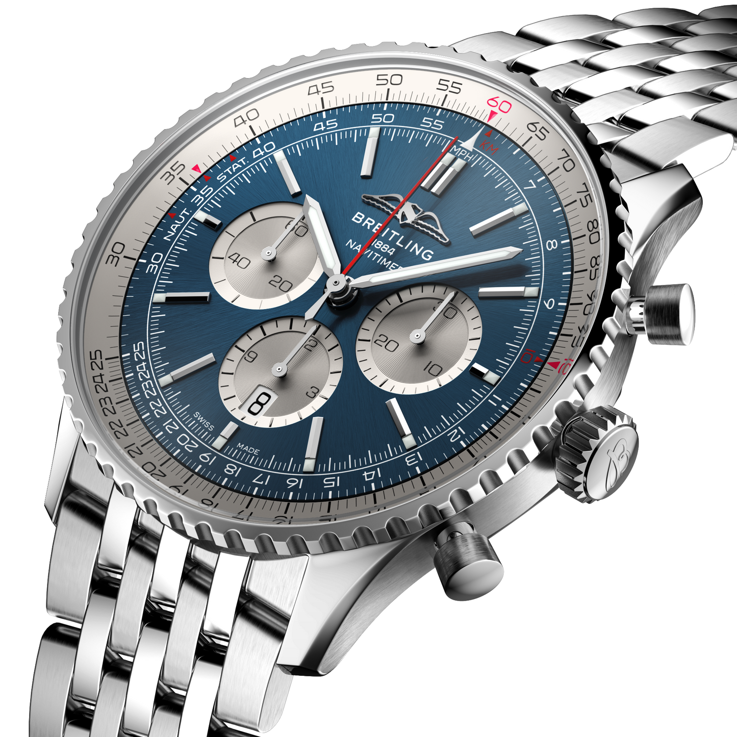 Breitling's Navitimer B01 Chronograph 46 with Blue Dial