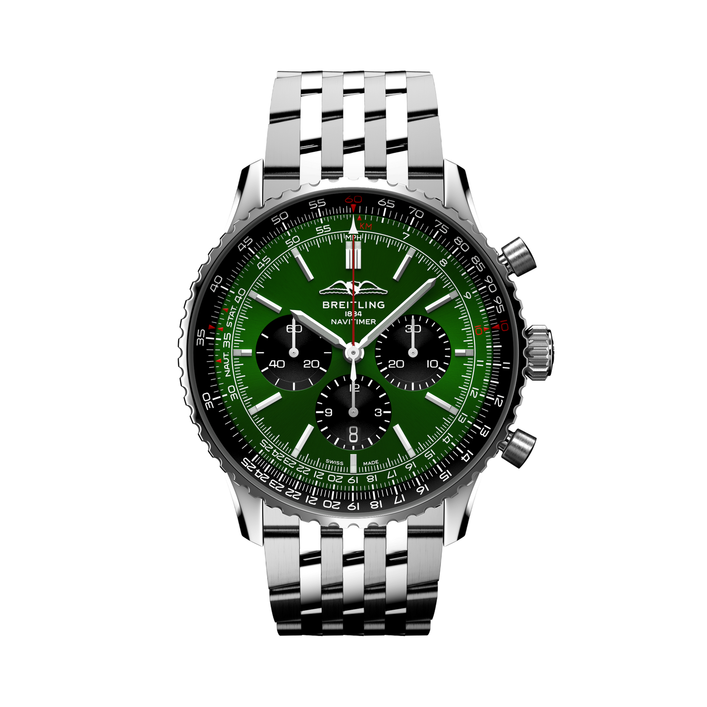 Breitling's Navitimer B01 Chronograph 46 with Green Dial