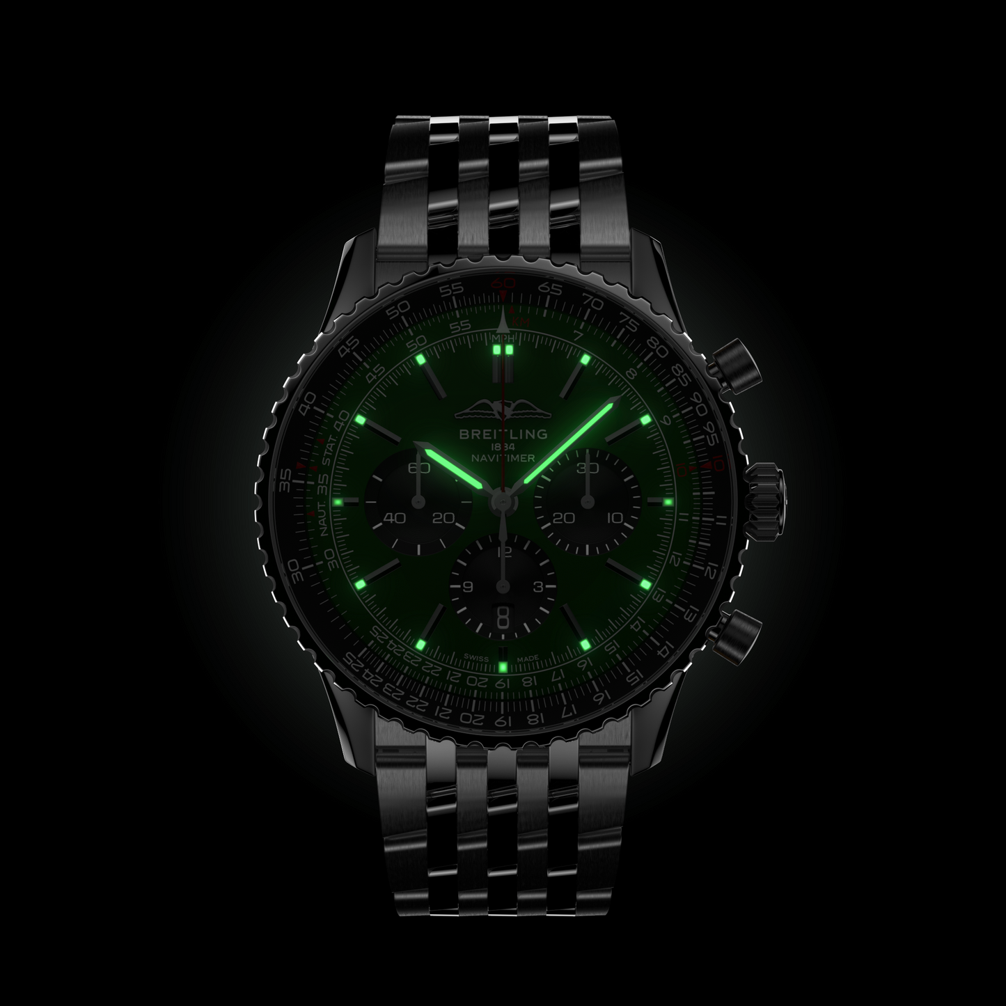 Breitling's Navitimer B01 Chronograph 46 with Green Dial