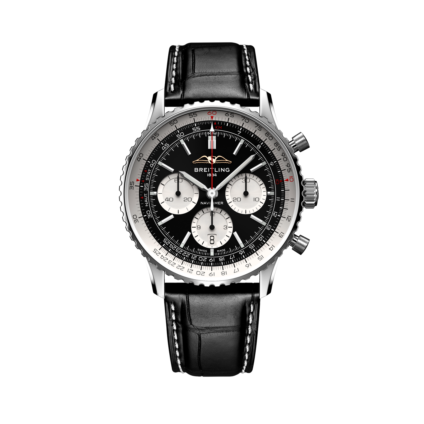 Breilting's Navitimer B01 Chronograph 43 with Black Dial