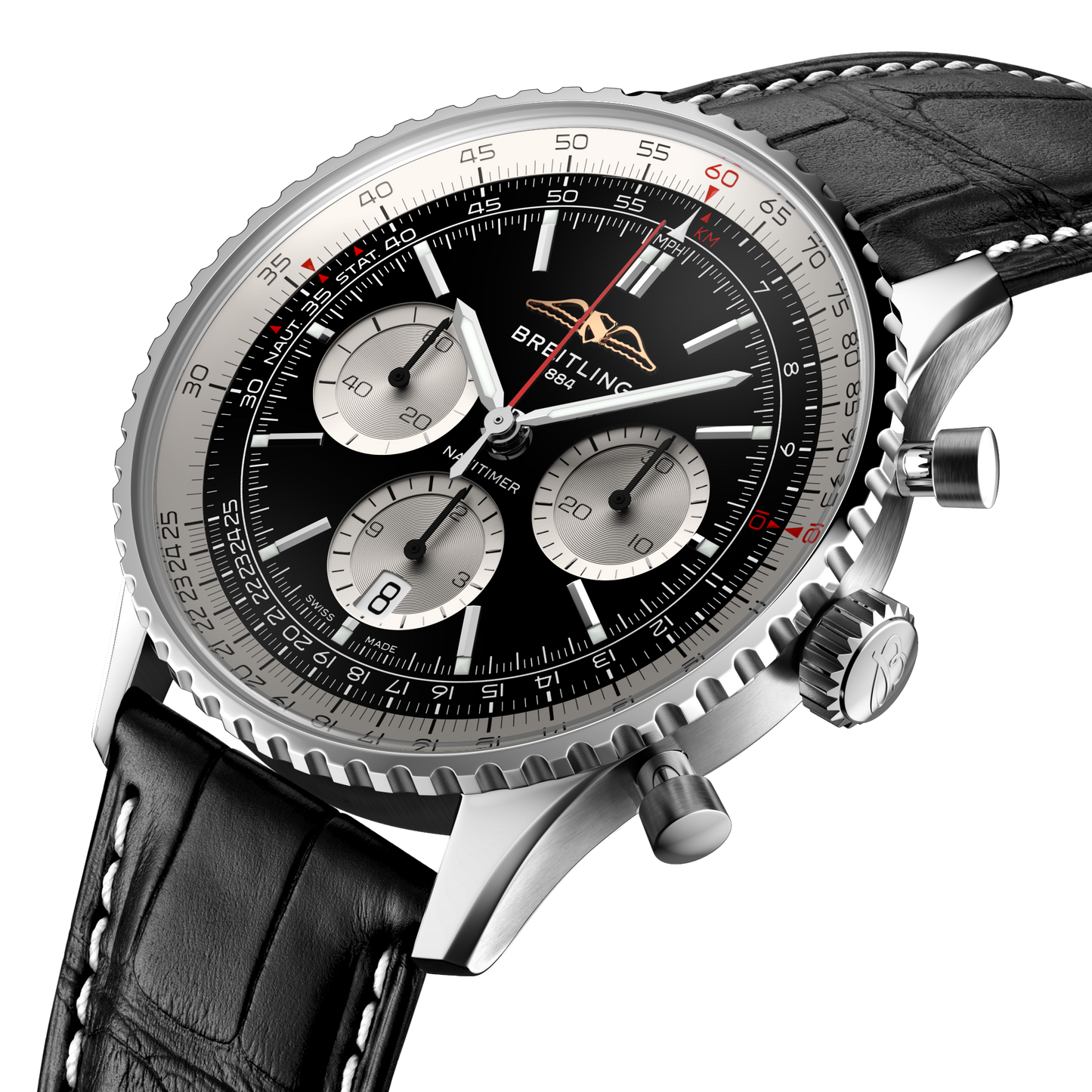 Breilting's Navitimer B01 Chronograph 43 with Black Dial