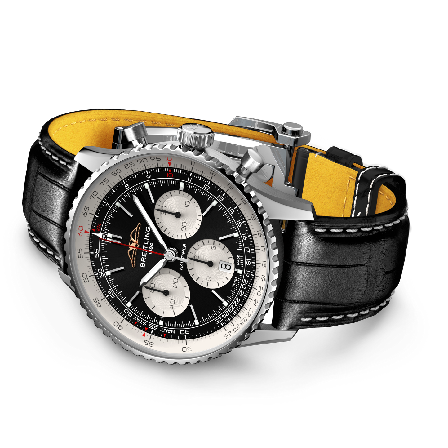 Breilting's Navitimer B01 Chronograph 43 with Black Dial