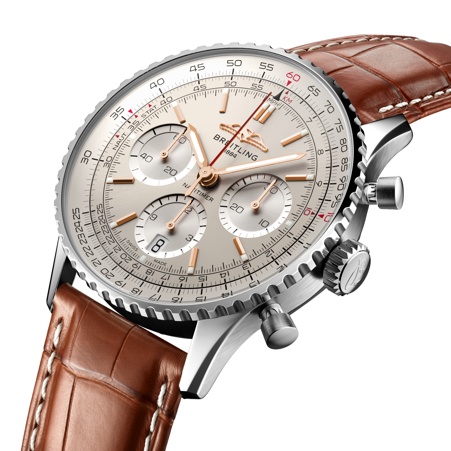 Breitling's Navitimer B01 Chronograph 41 with White Dial