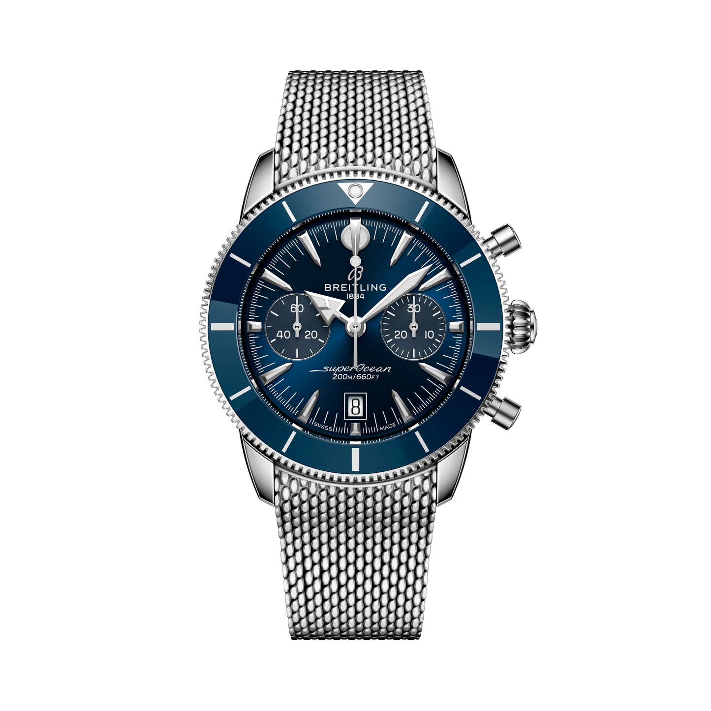 Breitling's Superocean Heritage B01 Chronograph 42 with Blue Dial