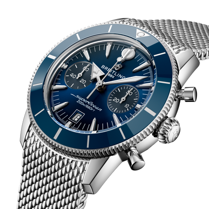 Breitling's Superocean Heritage B01 Chronograph 42 with Blue Dial
