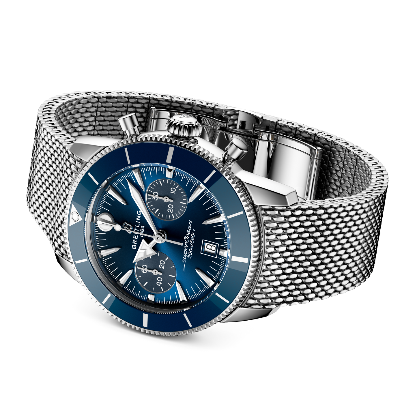 Breitling's Superocean Heritage B01 Chronograph 42 with Blue Dial