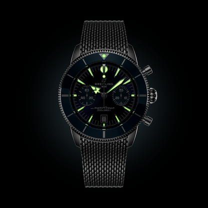 Breitling's Superocean Heritage B01 Chronograph 42 with Blue Dial