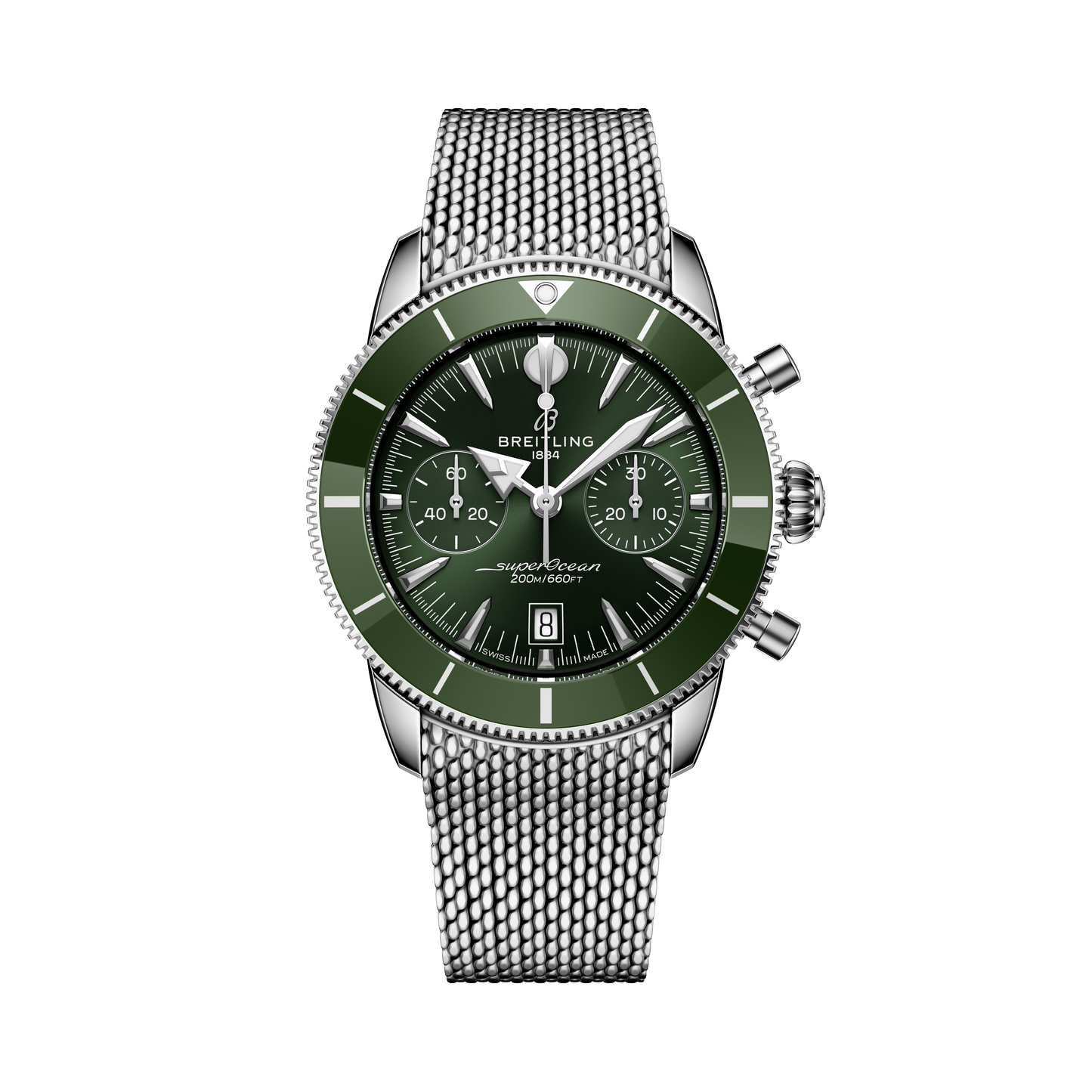 Breitling's Superocean Heritage B01 Chronograph 42 with Green Dial