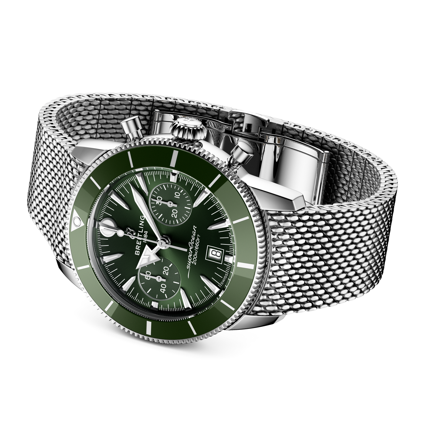 Breitling's Superocean Heritage B01 Chronograph 42 with Green Dial