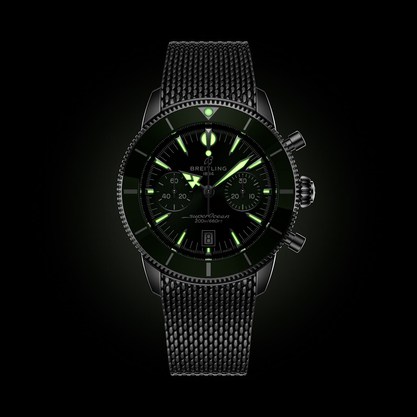 Breitling's Superocean Heritage B01 Chronograph 42 with Green Dial