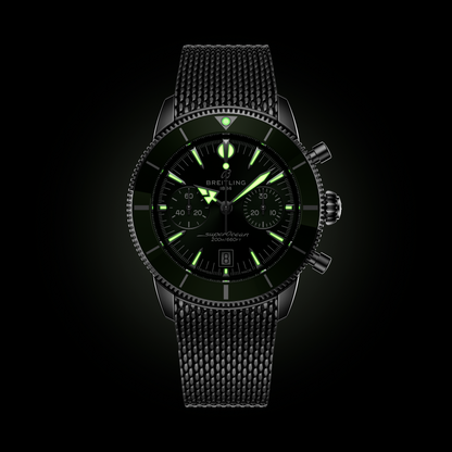 Breitling's Superocean Heritage B01 Chronograph 42 with Green Dial