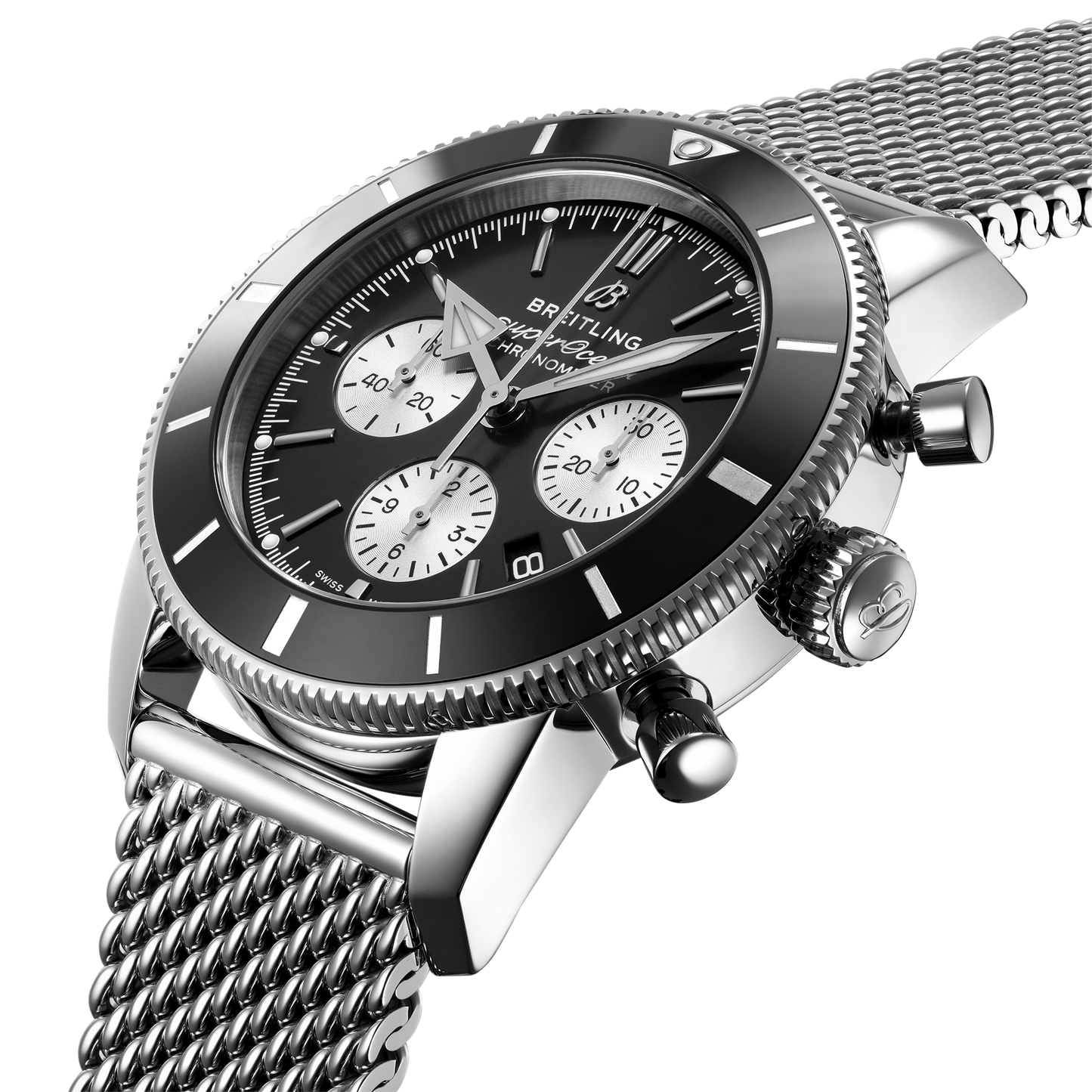 Breitling's Superocean Heritage B01 Chronograph 44 with Black Dial