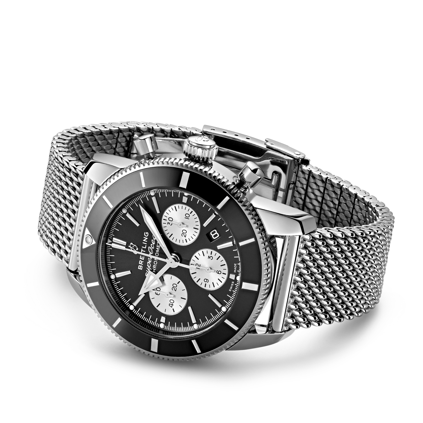 Breitling's Superocean Heritage B01 Chronograph 44 with Black Dial