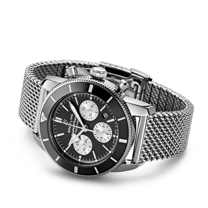 Breitling's Superocean Heritage B01 Chronograph 44 with Black Dial