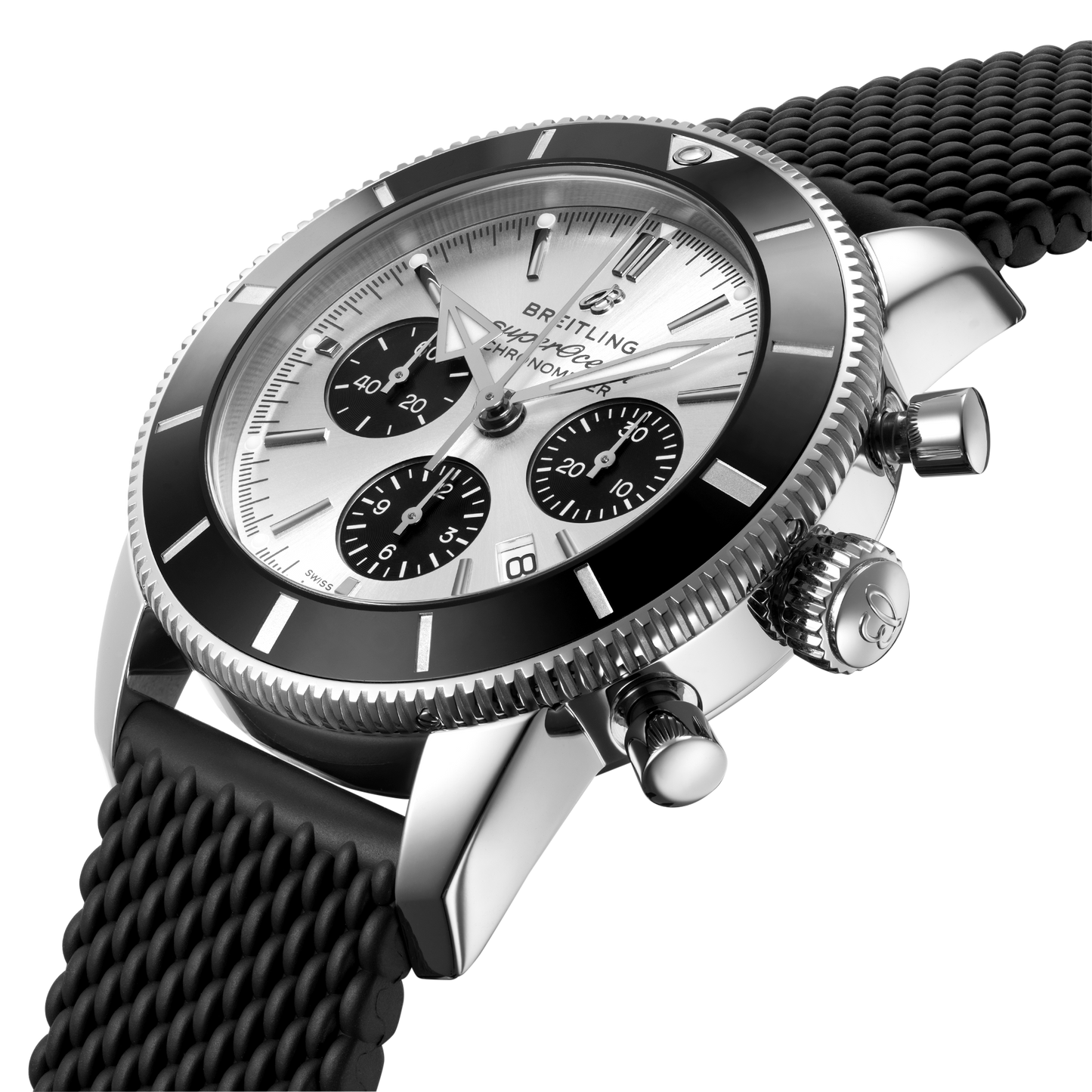 Breitling's Superocean Heritage B01 Chronograph 44 with Silver-tone Dial