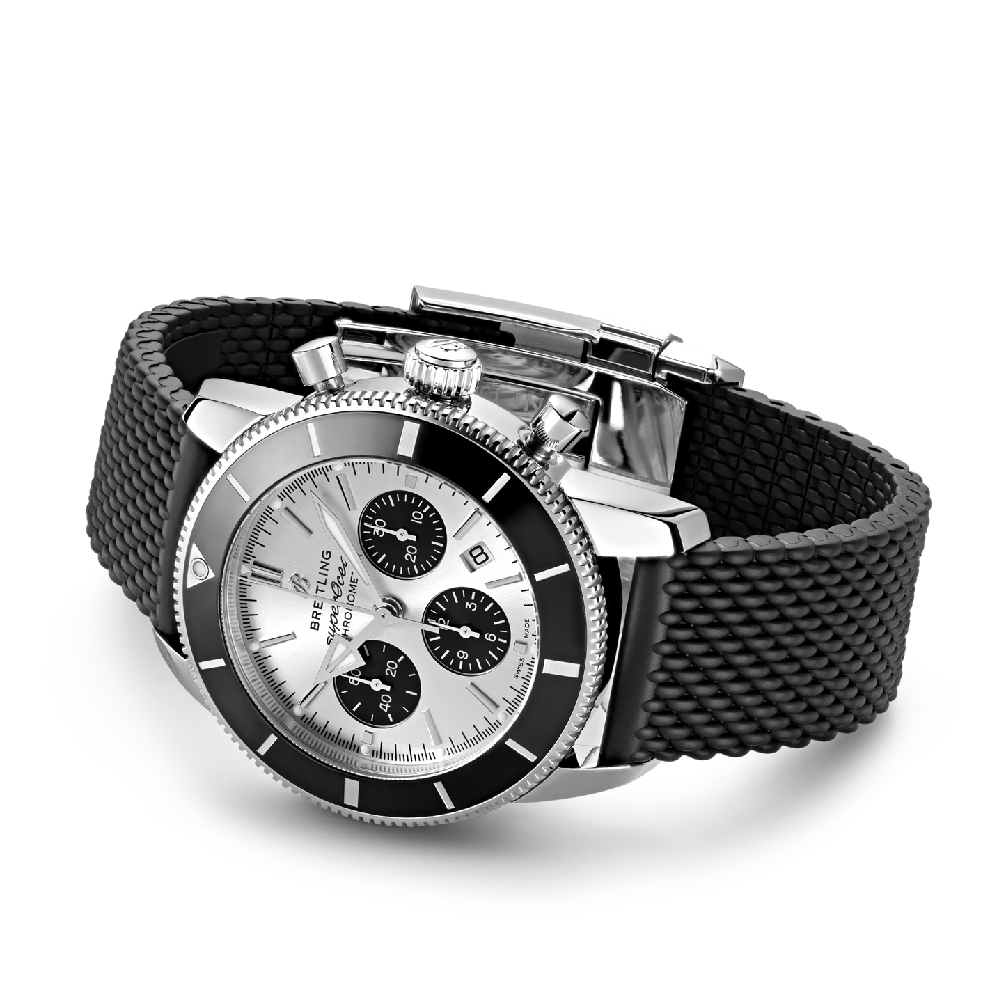 Breitling's Superocean Heritage B01 Chronograph 44 with Silver-tone Dial