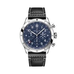Breitling's Classic AVI Super AVI B04 Chronograph GMT 46 Tribute to Vought F4U Corsair with Blue Dial