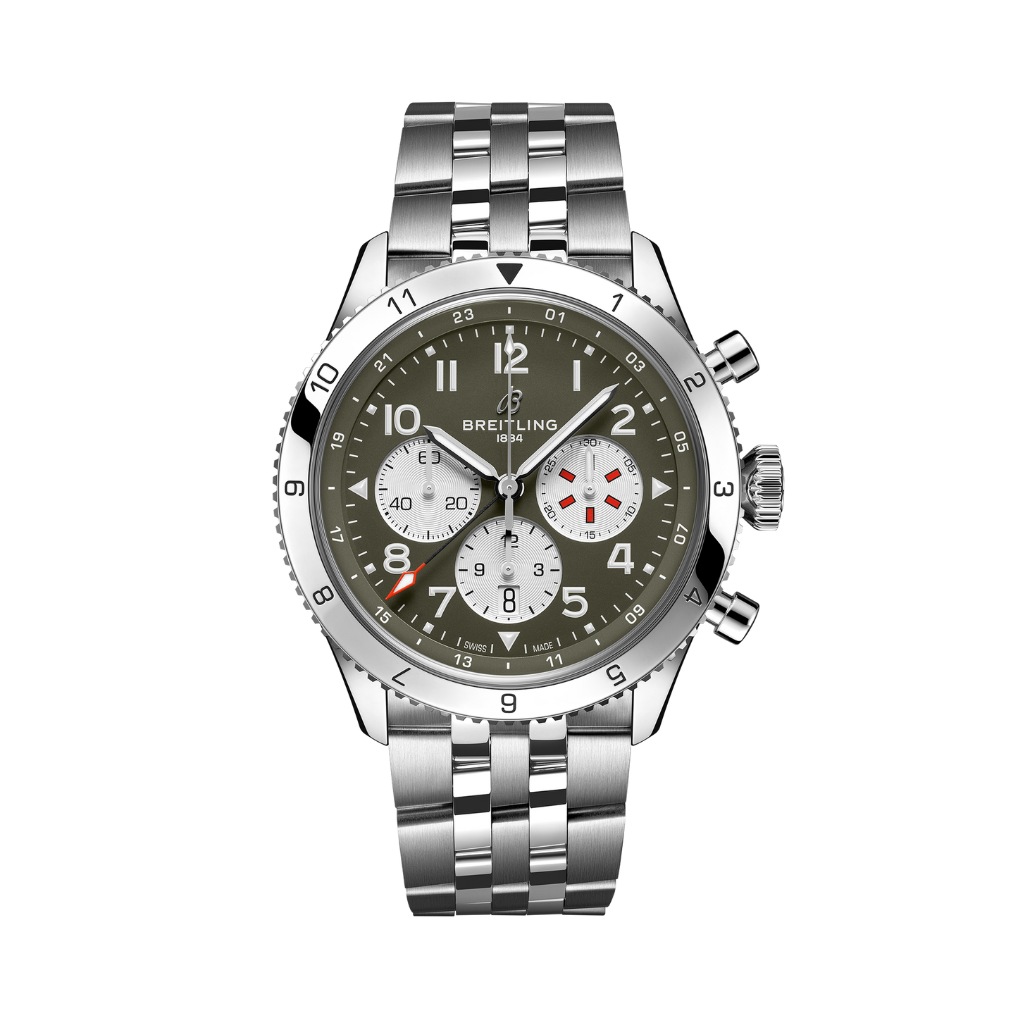 Breitling's Classic AVI Super AVI B04 Chronograph GMT 46 Curtiss Warhawk with Grey Dial