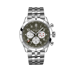 Breitling's Classic AVI Super AVI B04 Chronograph GMT 46 Curtiss Warhawk with Grey Dial