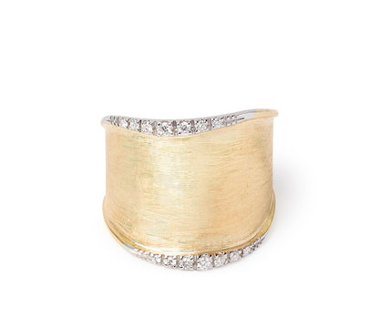 Marco Bicego's 18K Two-tone Lunaria Diamond Ring