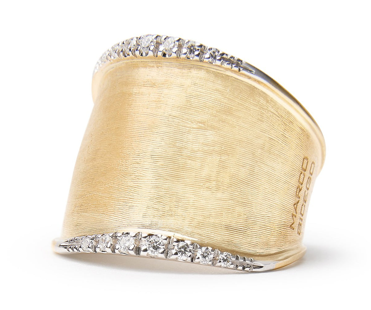 Marco Bicego's 18K Two-tone Lunaria Diamond Ring