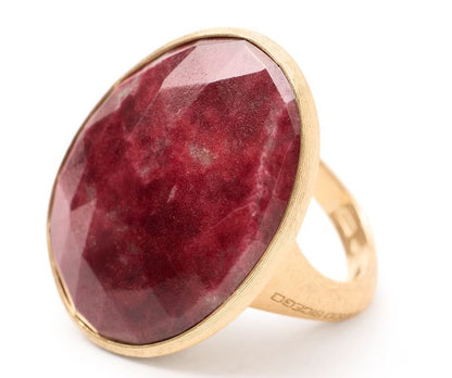 Marco Bicego's 18K Yellow Gold Lunaria Color Thulite Ring