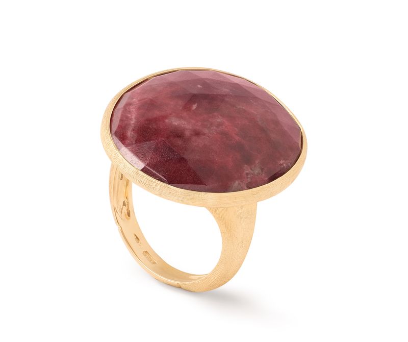 Marco Bicego's 18K Yellow Gold Lunaria Color Thulite Ring