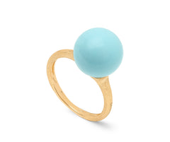 Marco Bicego's 18K Yellow Gold Africa Turquoise Ring