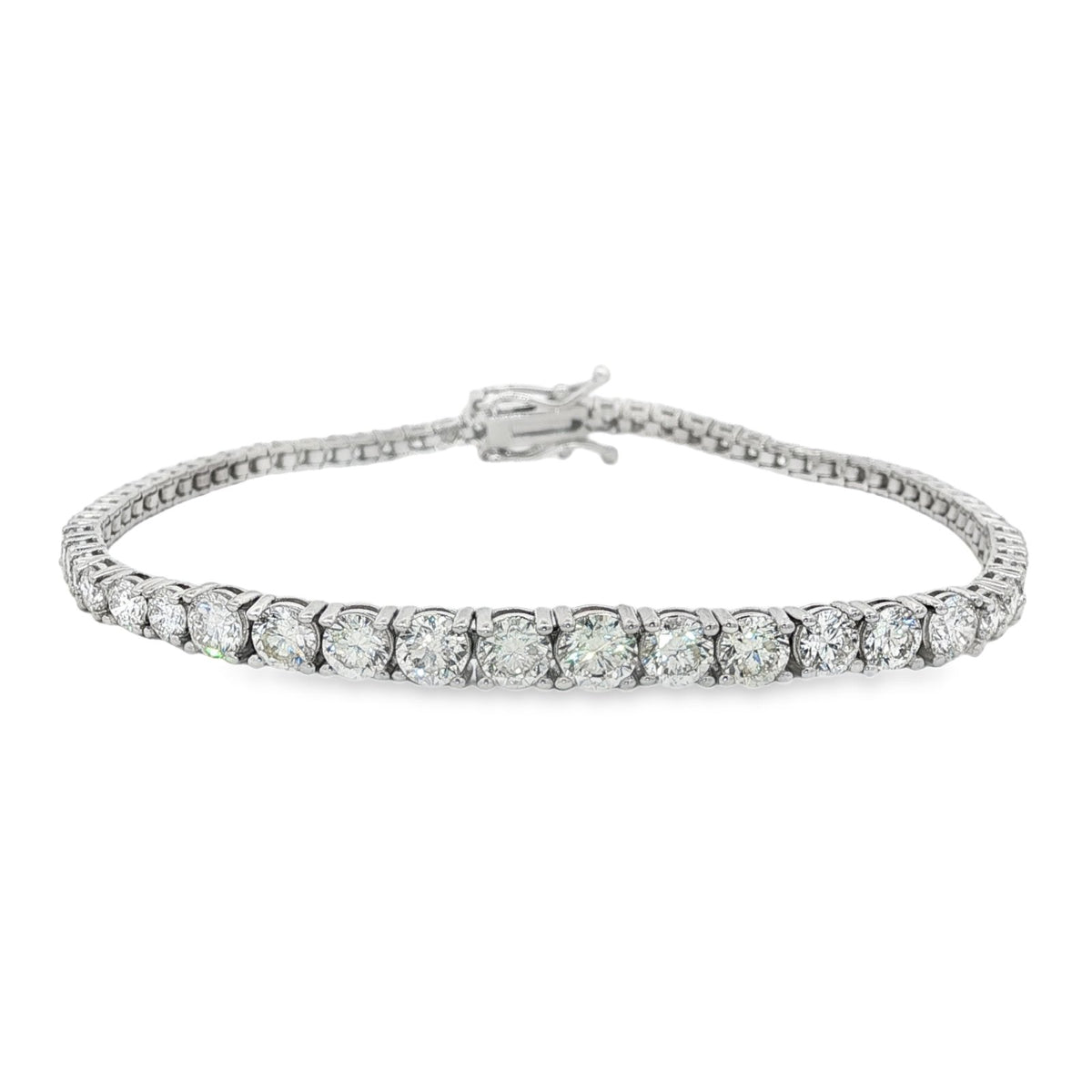 Morris & David's 14K White Gold 5-carat Diamond Tennis Bracelet
