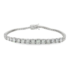 Morris & David's 14K White Gold 5-carat Diamond Tennis Bracelet