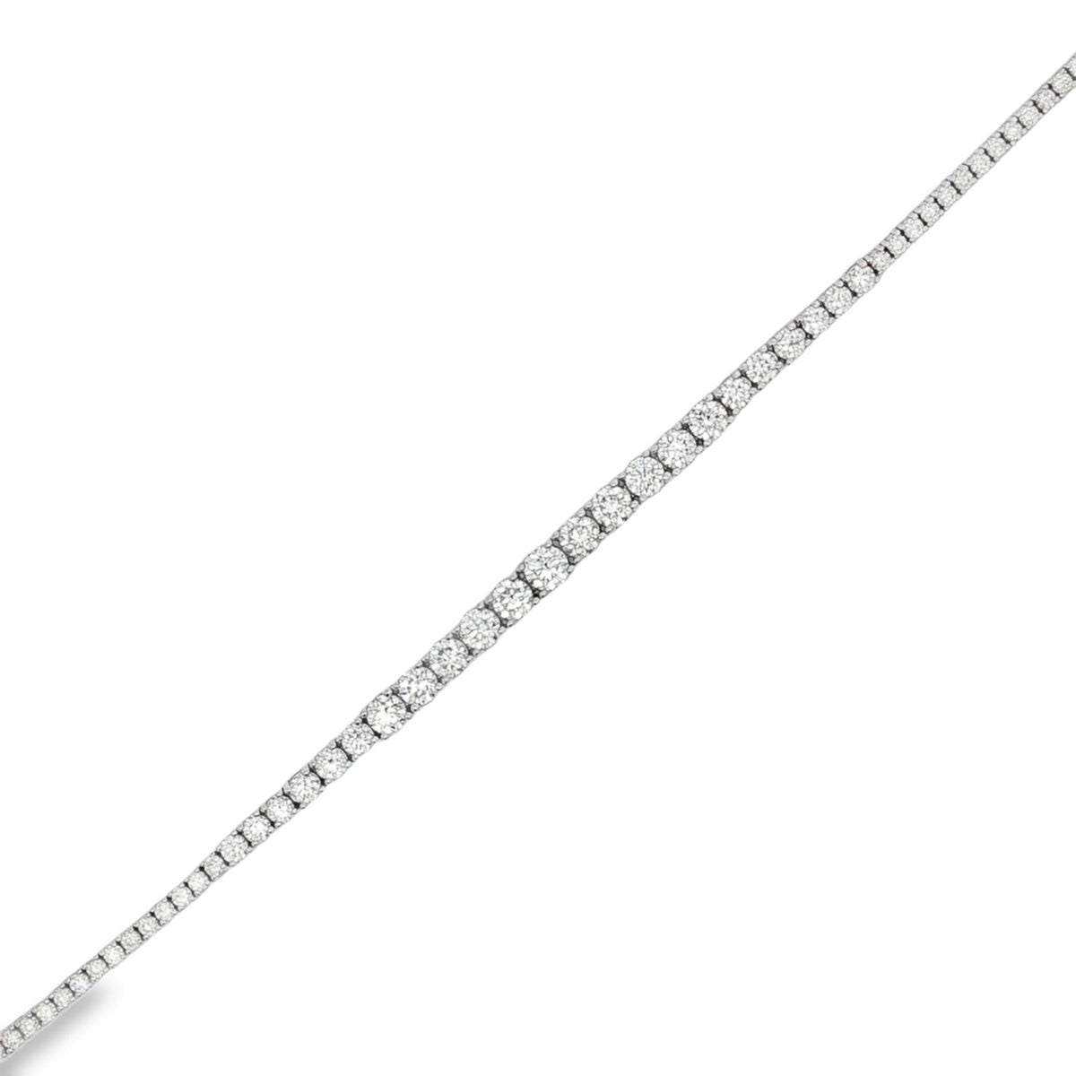 Morris & David's 14K White Gold 5-carat Diamond Tennis Bracelet