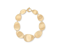 Marco Bicego's 18K Yellow Gold Lunaria Satin Petal Graduated Bracelet