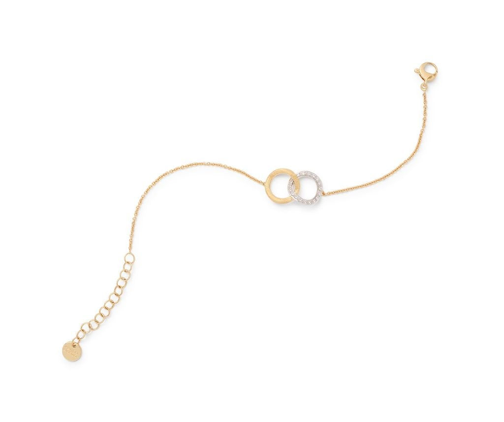 Marco Bicego's 18K Two-tone Jaipur Link Diamond Bracelet