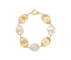 Marco Bicego's 18K Yellow Gold Lunaria Mother-of-Pearl Petal Bracelet