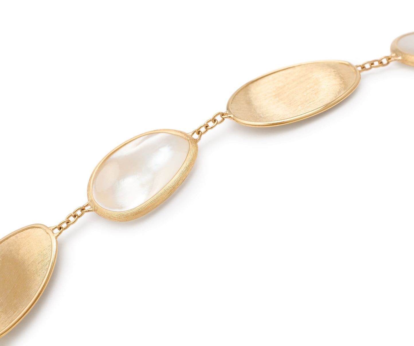 Marco Bicego's 18K Yellow Gold Lunaria Mother-of-Pearl Petal Bracelet