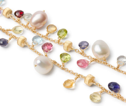 Marco Bicego's 18K Yellow Gold Paradise Gemstone & Pearl Bracelet