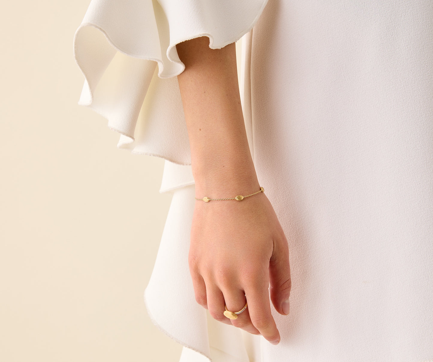 Marco Bicego's 18K Yellow Gold Siviglia Satin Bracelet