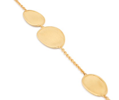 Marco Bicego's 18K Yellow Gold Lunaria Satin Petal Bracelet