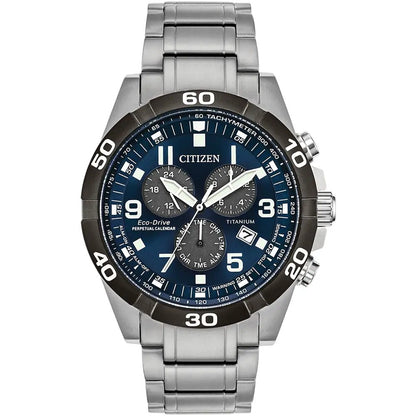 Citizen's Perpetual Calender with Blue Chronograph Dial