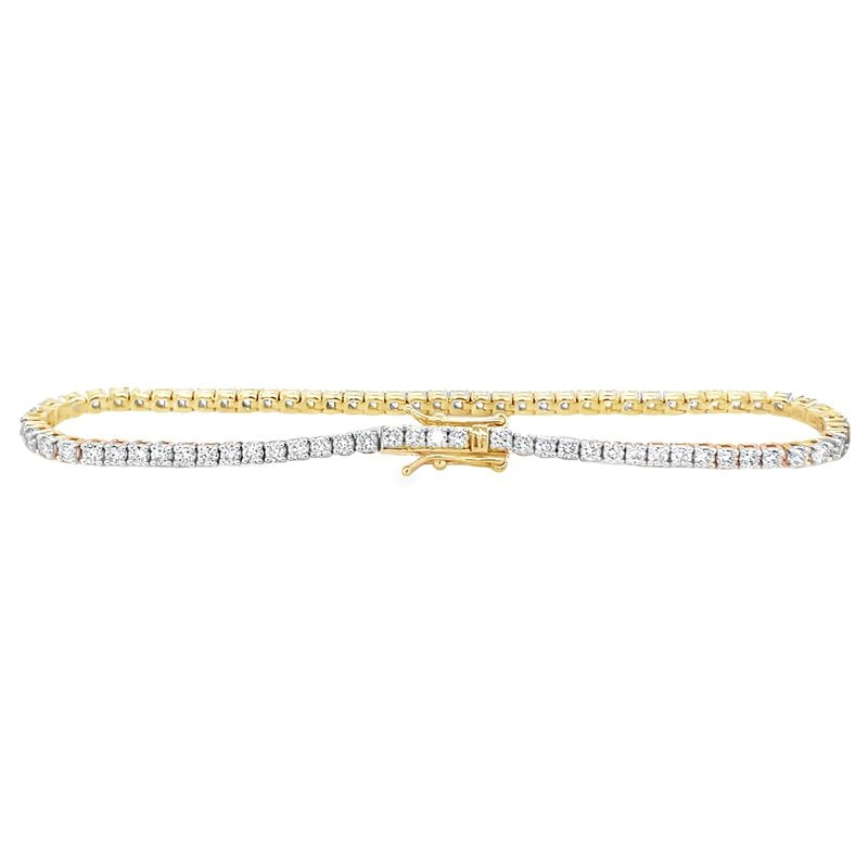 Jai's 18K Yellow Gold 2-carat Diamond Tennis Bracelet