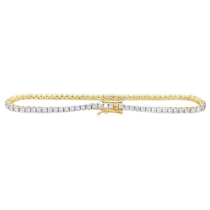 Jai's 18K Yellow Gold 2-carat Diamond Tennis Bracelet