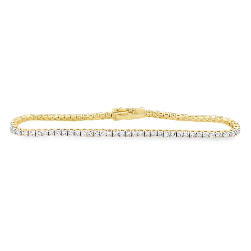 Jai's 18K Yellow Gold 2-carat Diamond Tennis Bracelet