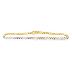 Jai's 18K Yellow Gold 2-carat Diamond Tennis Bracelet