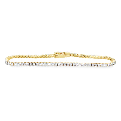 Jai's 18K Yellow Gold 2-carat Diamond Tennis Bracelet