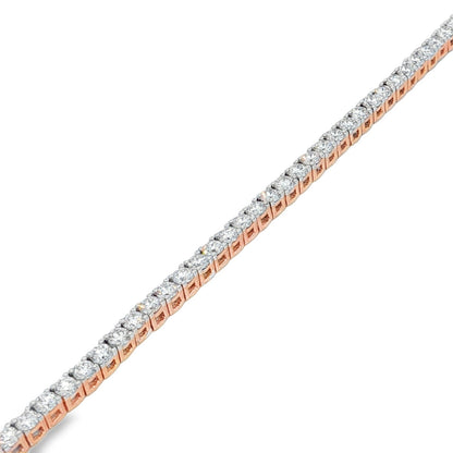 Jai's 18K Rose Gold 3-carat Diamond Tennis Bracelet