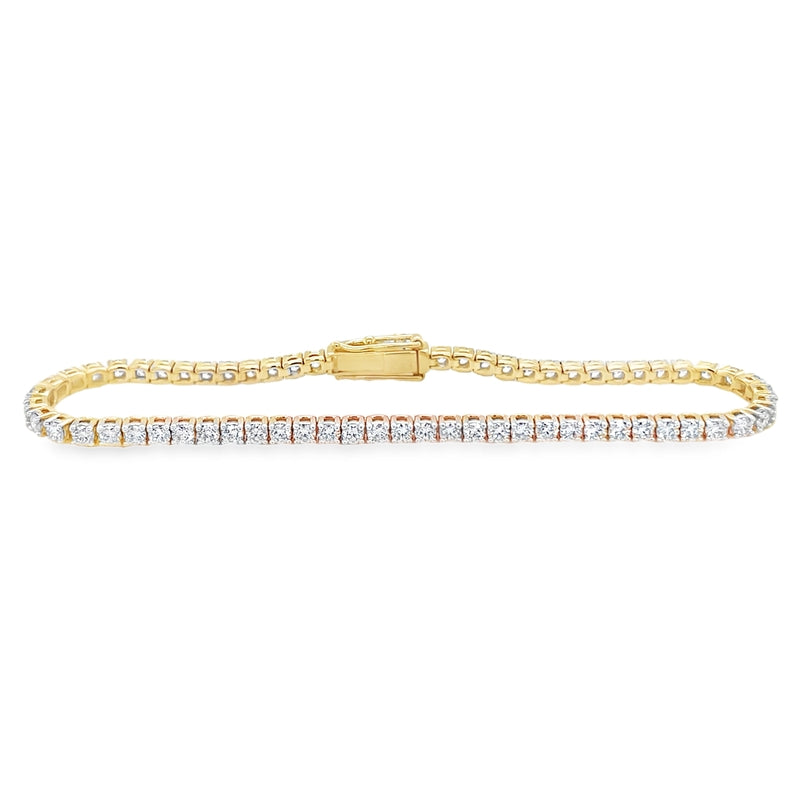 Jai's 18K Yellow Gold Diamond Tennis Bracelet