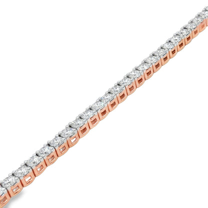 Jai's 18K Rose Gold 4-carat Diamond Tennis Bracelet