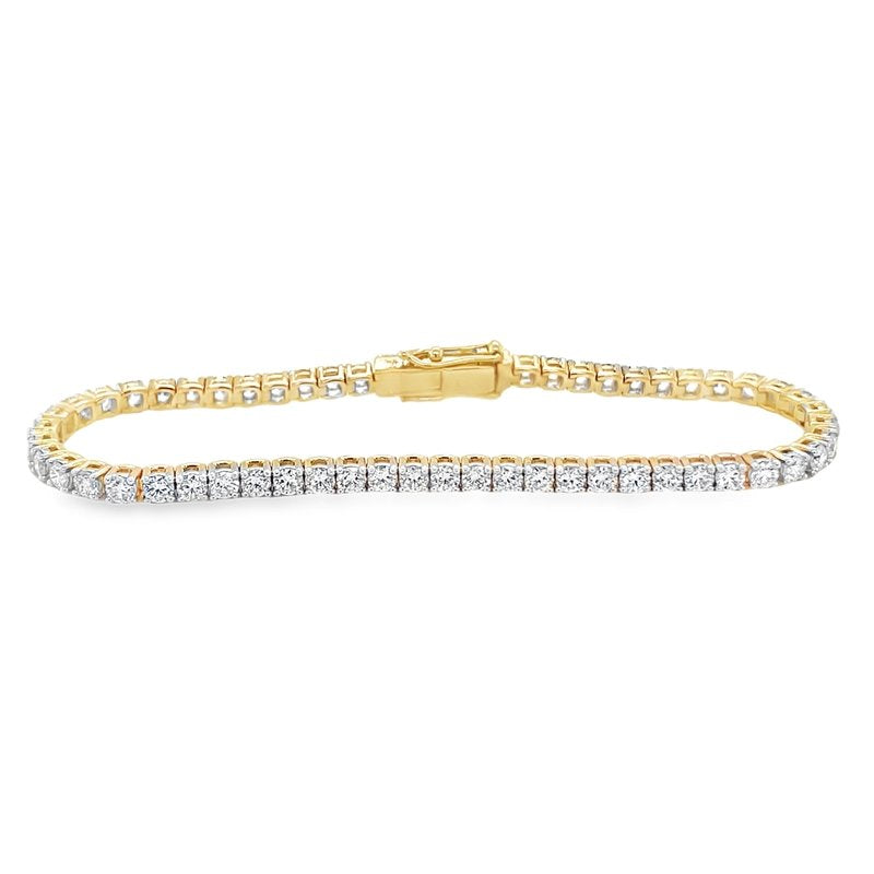 Jai's 18K Yellow Gold 4-carat Diamond Tennis Bracelet