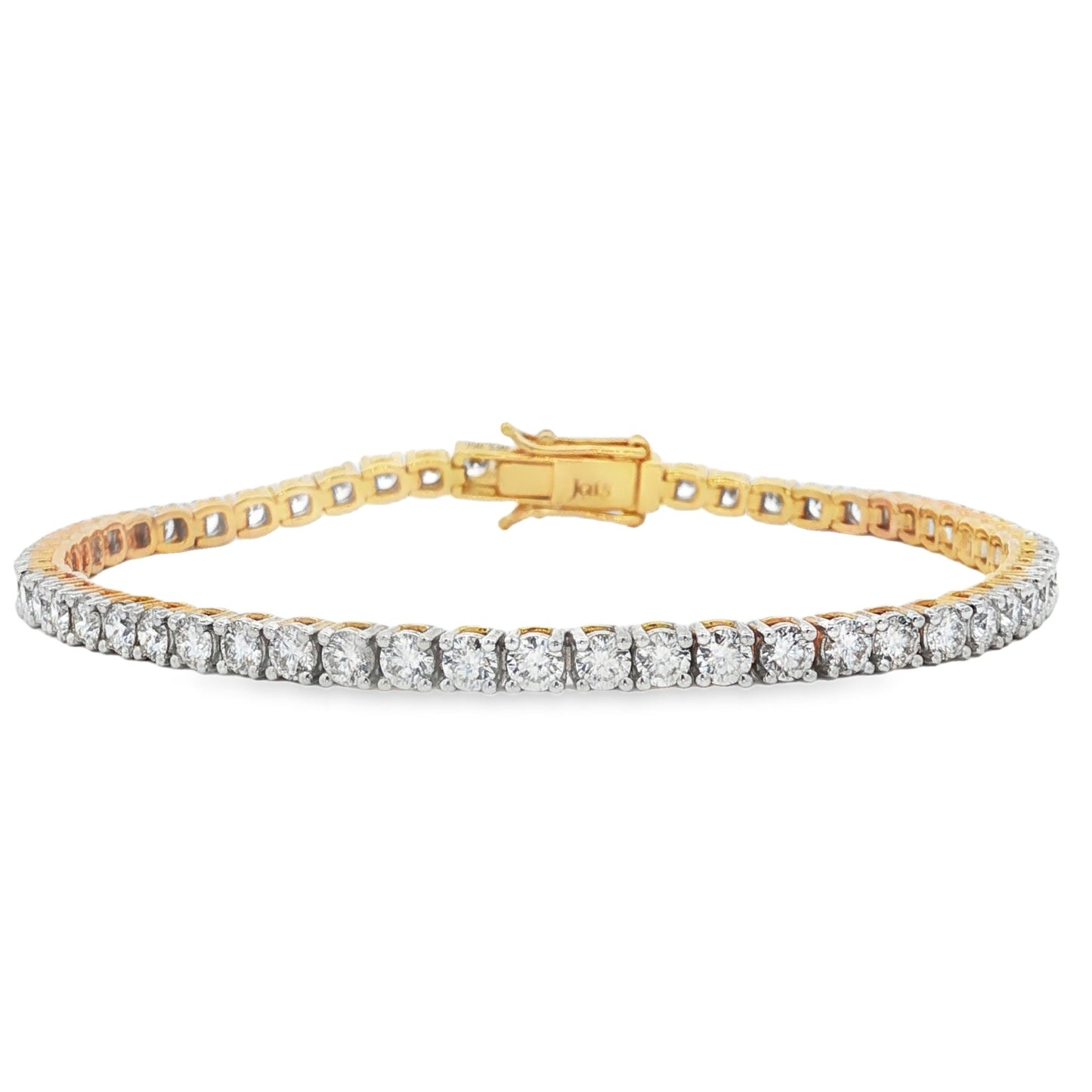 Jai's 18K Yellow Gold 5-carat Diamond Tennis Bracelet